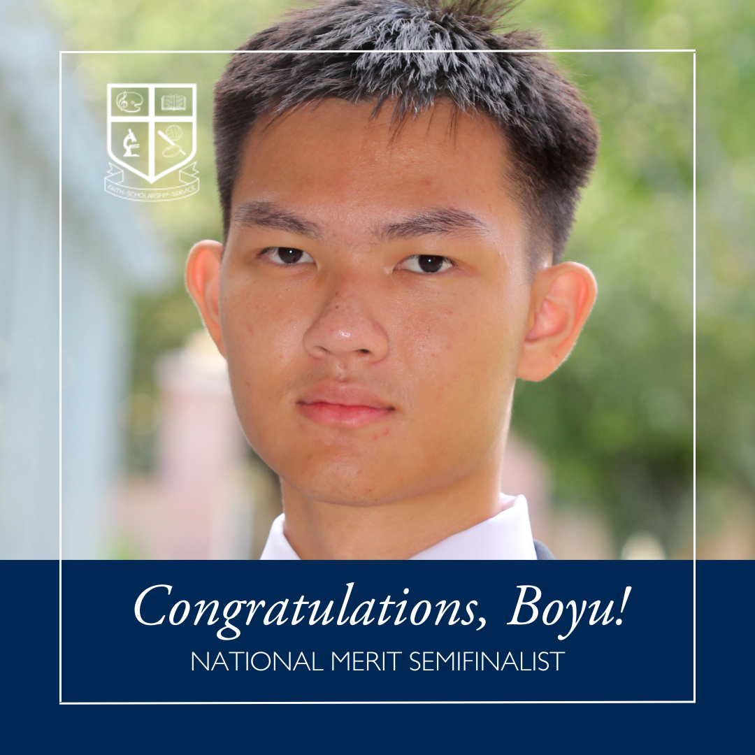 Boyu Hua Recognized as National Merit Semifinalist